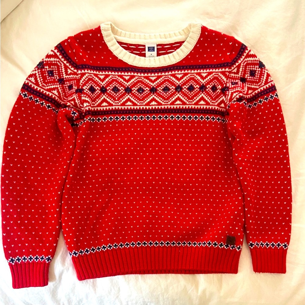 Janie Jack Boys Holiday sweater size 6